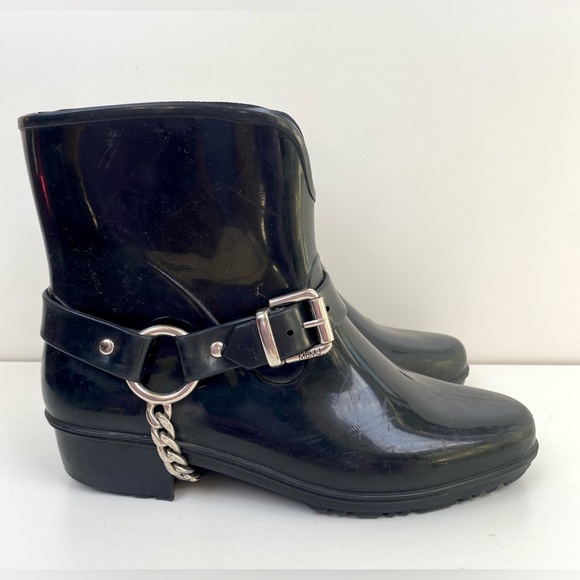 Marc Jacobs Rubber Motorcycle Rain boots Black - Picture 3 of 9